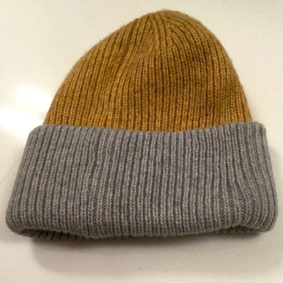 LOFT Color-block Ribbed (Beanies) gray/brown-from Loft store -Seasonal - 2 sided - Picture 6 of 6